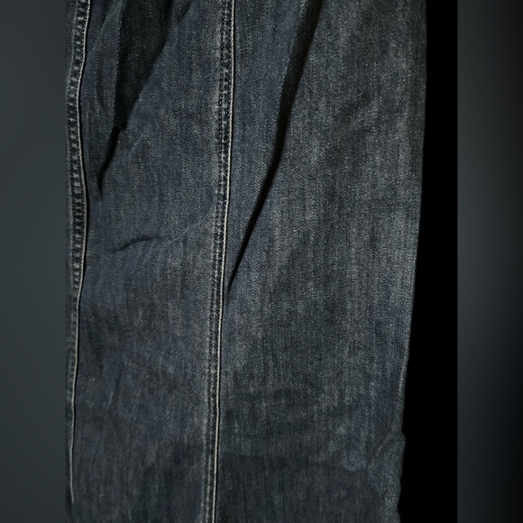 Women's Blue Denim Flared Maxi Skirt Size L - Picture 10 of 12